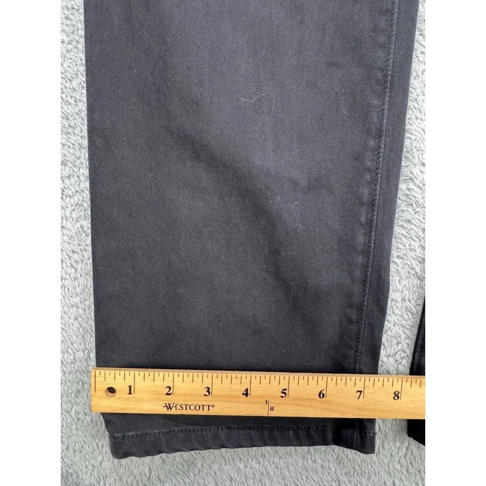 AG Adriano Goldschmied 5‎ Pkt Pants Men 32x32 Black Graduate Sueded Sateen SUD